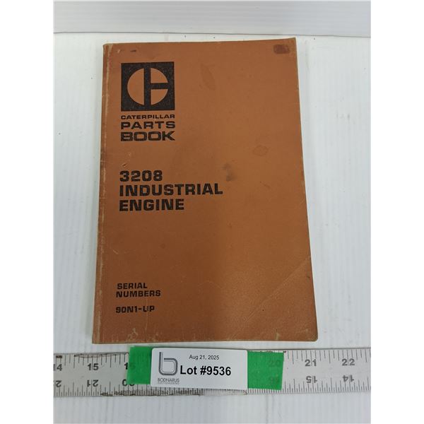 Vintage Caterpillar 3208 Industrial Engine Parts Book