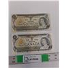 Image 1 : (2) Canadian One Dollar Bills- 1973
