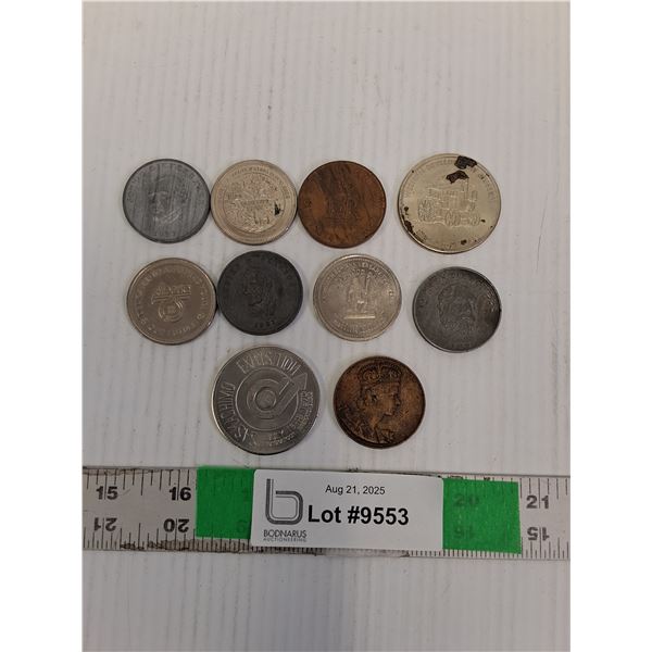 (10 Token Coins- Western Development Museum, Alberta 75 Year Anniversary, Misc.