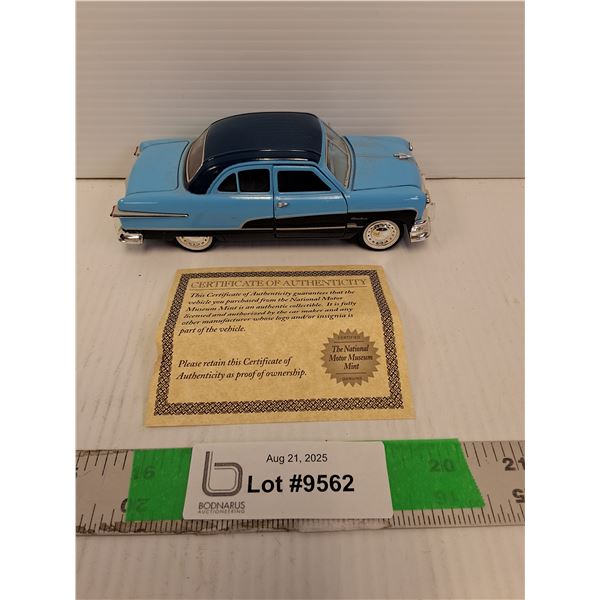 1:32 Scale 1951 Ford Crestliner Model Car with Certificate of Authenticity, Comes with Box