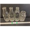 Image 1 : (4) Vintage Glass Bottles Up to 10" Tall