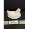 Image 1 : Glass Nesting Hen Dish 4.25" x 3.75"