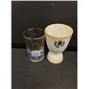 Image 3 : Ceramic Bowl 7.5", Wine Glass 9" Tall, (2) Souvenir Glasses