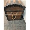 Image 2 : #Wooden Storage Chest on Wheels 32" x 25" x 19.5"  -  CANNOT SHIP