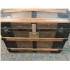 Image 4 : #Wooden Storage Chest on Wheels 32" x 25" x 19.5"  -  CANNOT SHIP
