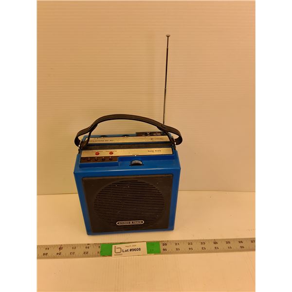 Sears Portable Stereo 8 Track Player- As Is