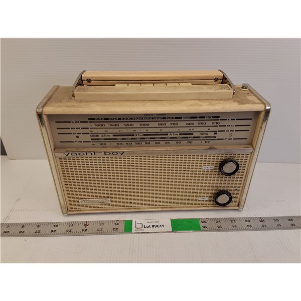 Grundig Yacht Boy Portable Radio 12.75" x 8"- As Is