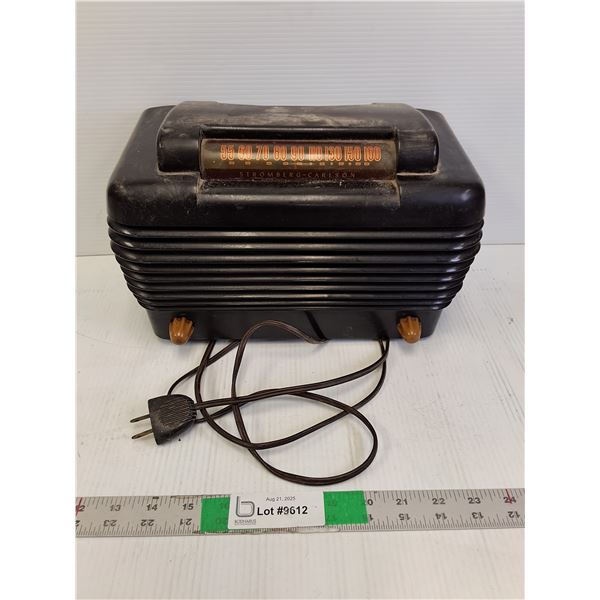 Stromberg- Carlson Vintage Radio Receiver 12" x 6" x 6" As Is