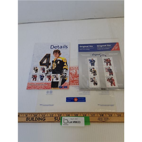 NHL "Original Six" Postage Stamps & Booklet (Set of Perpetual Stamps)