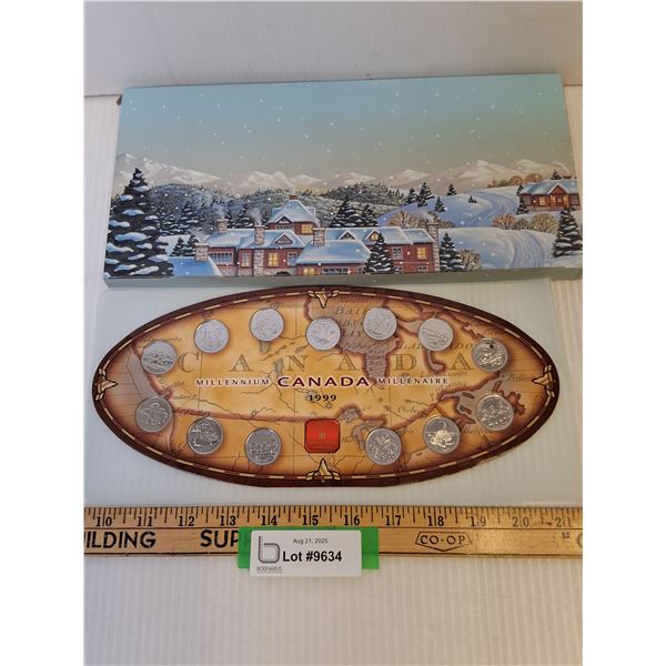 Royal Canadian Mint 1999 Y2K Millennium Quarter Coin Collection