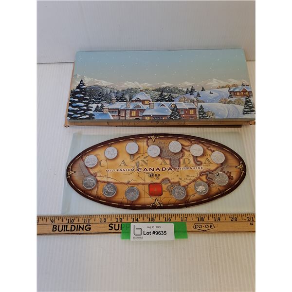 Royal Canadian Mint 1999 Y2K Millennium Quarter Coin Collection