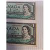 Image 3 : (2) Canadian 1954 One Dollar Bills