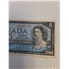 Image 3 : Canadian Five Dollar Bill - 1954