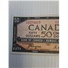 Image 2 : ^Canadian Fifty Dollar Bill - 1954
