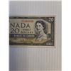 Image 3 : ^ Canadian Twenty Dollar Bill - 1954