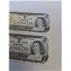 Image 3 : ^(2) Canadian One Dollar Bills (Sequential Series of Numbers) - 1973