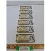 Image 1 : ^(6) Canadian One Dollar Bills (Sequential Series of Numbers) - 1973