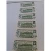 Image 5 : ^(6) Canadian One Dollar Bills (Sequential Series of Numbers) - 1973