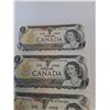 Image 2 : ^(4) Canadian One Dollar Bills (Sequential Series of Numbers) - 1973