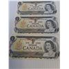 Image 4 : ^(4) Canadian One Dollar Bills (Sequential Series of Numbers) - 1973
