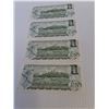 Image 5 : ^(4) Canadian One Dollar Bills (Sequential Series of Numbers) - 1973