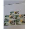 Image 5 : ^(5) Canadian Twenty Dollar Bills (Sequential Order) - Issued 2004, Printed 2010 - Uncirculated