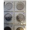 Image 2 : (2) Folder Pages of Canadian Dollar Coins - 1970-1994 Collection