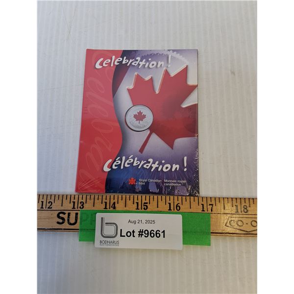 Canadian 2004 Celebration Colored Quarter in Sealed Booklet