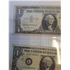 Image 2 : (2) United States 1957& 1969 One Dollar Bills, France Five Franc 1940 Bill