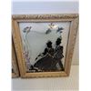 Image 3 : Vintage Style Shadow Couple Curved Glass Frames - 4.5" x 6"