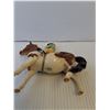 Image 4 : Beswick Horse Figurine #1499 - Girl on Pony - 5 1/2" high -Skewbald