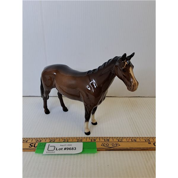 Beswick Horse Figurine #1484 - Huntsman Horse - Brown Glossy - 6.75"
