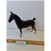Image 1 : Beswick Horse Figurine #1361 - Hackney- Black Magic of York - 7.75" - Glossy Black
