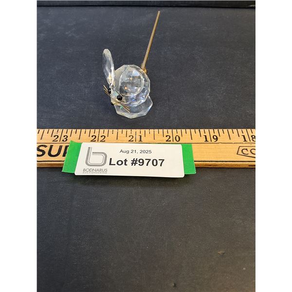 Swarovski Crystal Mouse Figurine - 2.5" x 2"