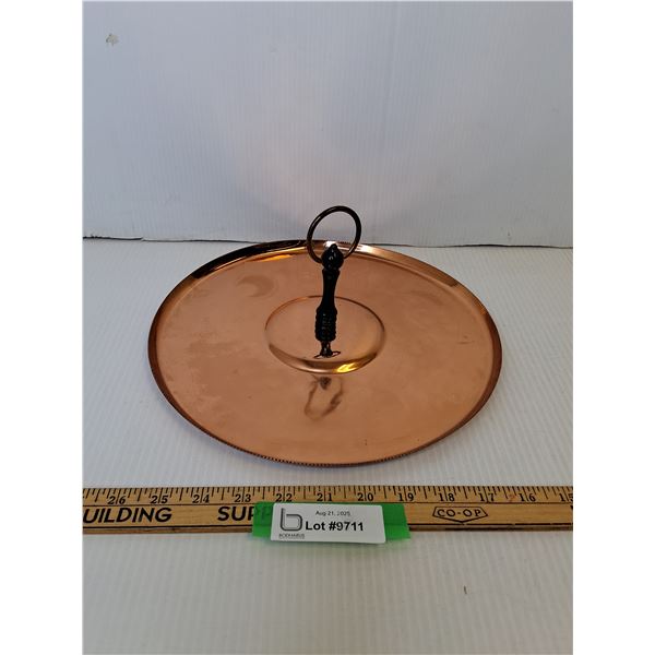 Vintage Flemish Brand Solid Copper Tray - 12" x 5"