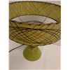 Image 4 : # Vintage MCM Atomic Style Fiberglass Shade End Table Lamp - 11" x 10" - Works, Bulb Not Included