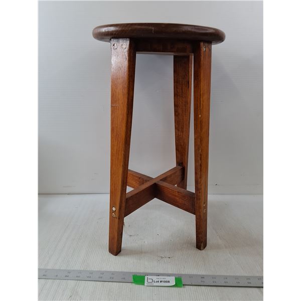 Wood Stool- 11.5" x 11.5" x 20.5"- Cannot Ship