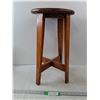 Image 1 : Wood Stool- 11.5" x 11.5" x 20.5"- Cannot Ship