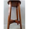 Image 4 : Wood Stool- 11.5" x 11.5" x 20.5"- Cannot Ship