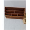 Image 3 : (2) Wood Organizers