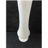 Image 4 : Milk Glass Flower Vase- 20.5