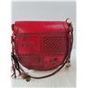 Image 3 : Red Mexican Tooled Leather Purse