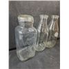 Image 4 : (2) Glass Bottle & Glass Jar