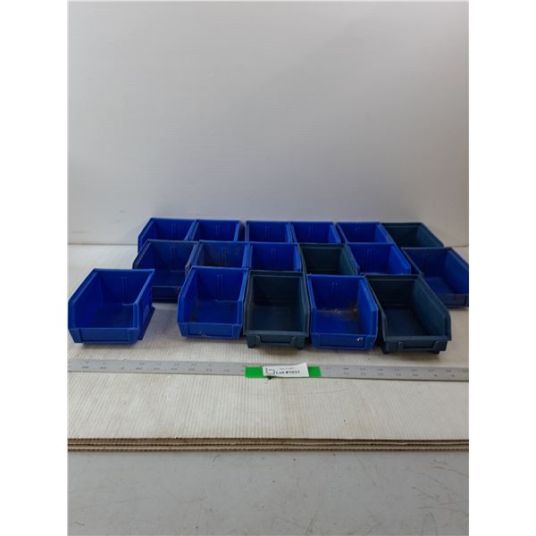 (17) Small Plastic Storage Containers- 4" x 6" 3"