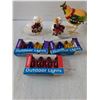 Image 2 : (3) Packs Of Colorful Light Bulbs,  Christmas Decorations & Chicken Decor