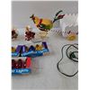 Image 3 : (3) Packs Of Colorful Light Bulbs,  Christmas Decorations & Chicken Decor