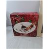 Image 3 : Christmas Picture Decoration & Fine Porcelain Footed Cake Plate