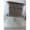Image 1 : *(2) Plastic Storage Bins- Cannot Ship
