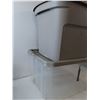 Image 4 : *(2) Plastic Storage Bins- Cannot Ship