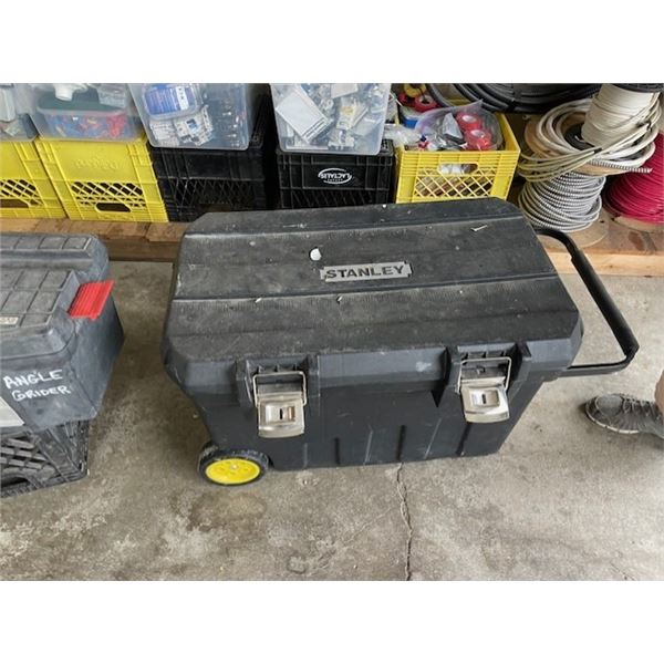 **Stanley Box with Complete Plumbing Tools-Cutter, Acid, Solder, Pex Tools-Cannot Ship